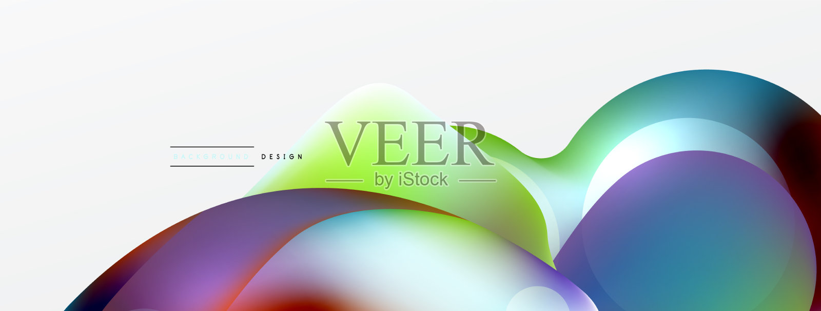 流体抽象背景圆形状和圆插画图片素材