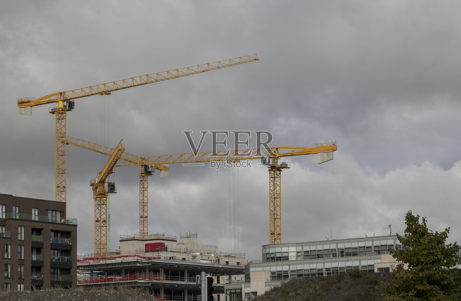 爱尔兰都柏林的建筑工地照片摄影图片