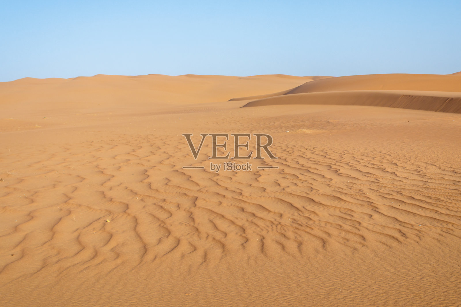 风在沙漠中形成的沙子地貌照片摄影图片