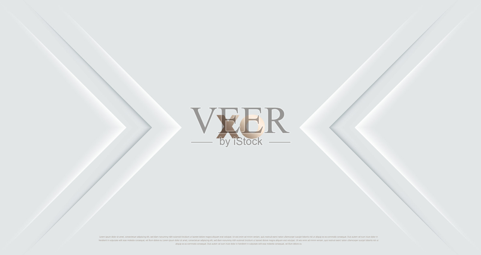 优质的简单剪纸与黄金矢量形状。极简的白色奢华抽象背景设计。插画图片素材