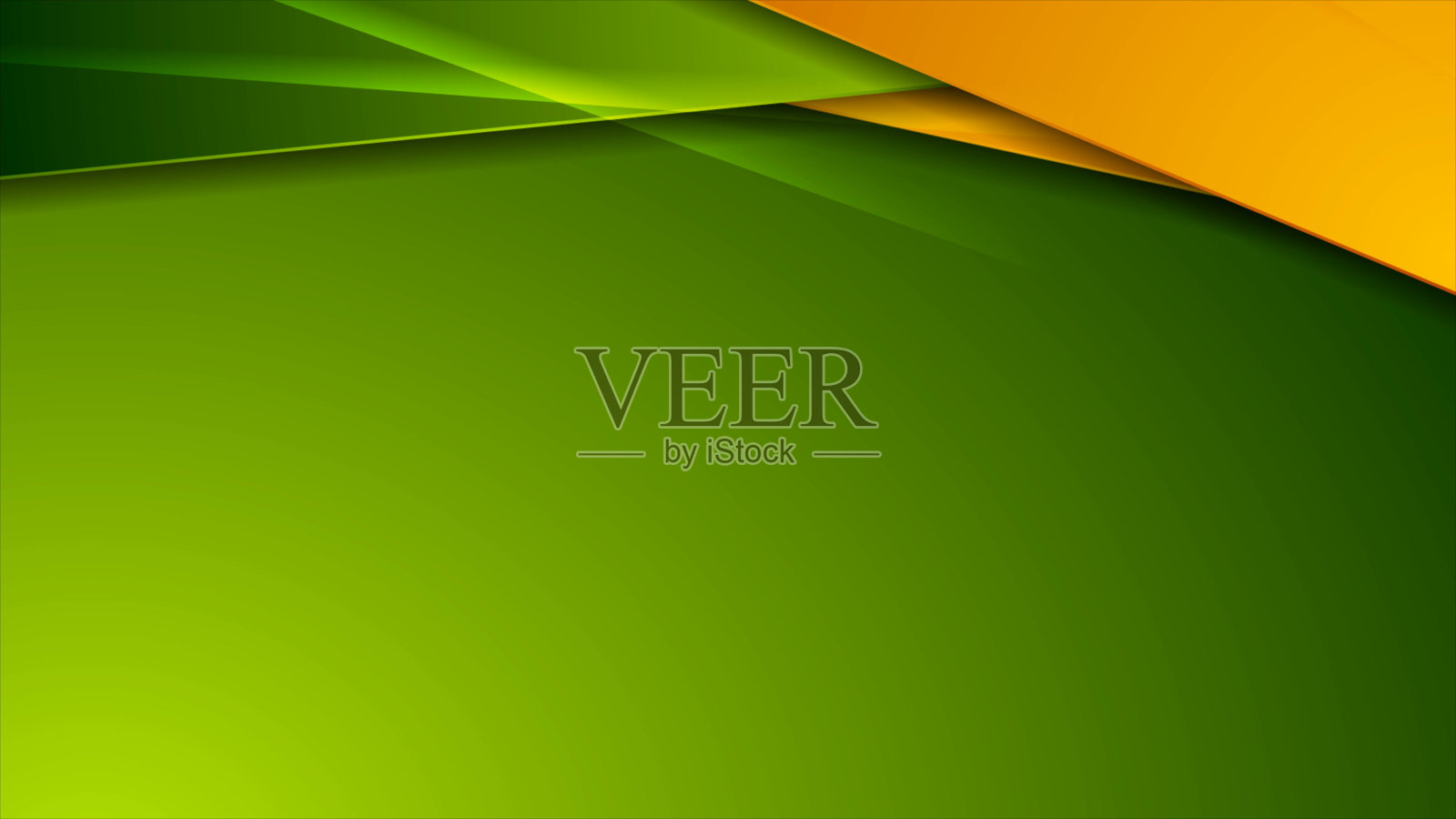 绿色和橙色光泽的企业抽象背景插画图片素材