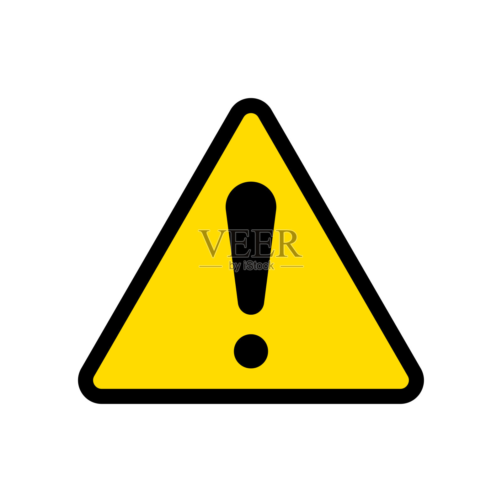 感叹号图标矢量设计模板插画图片素材