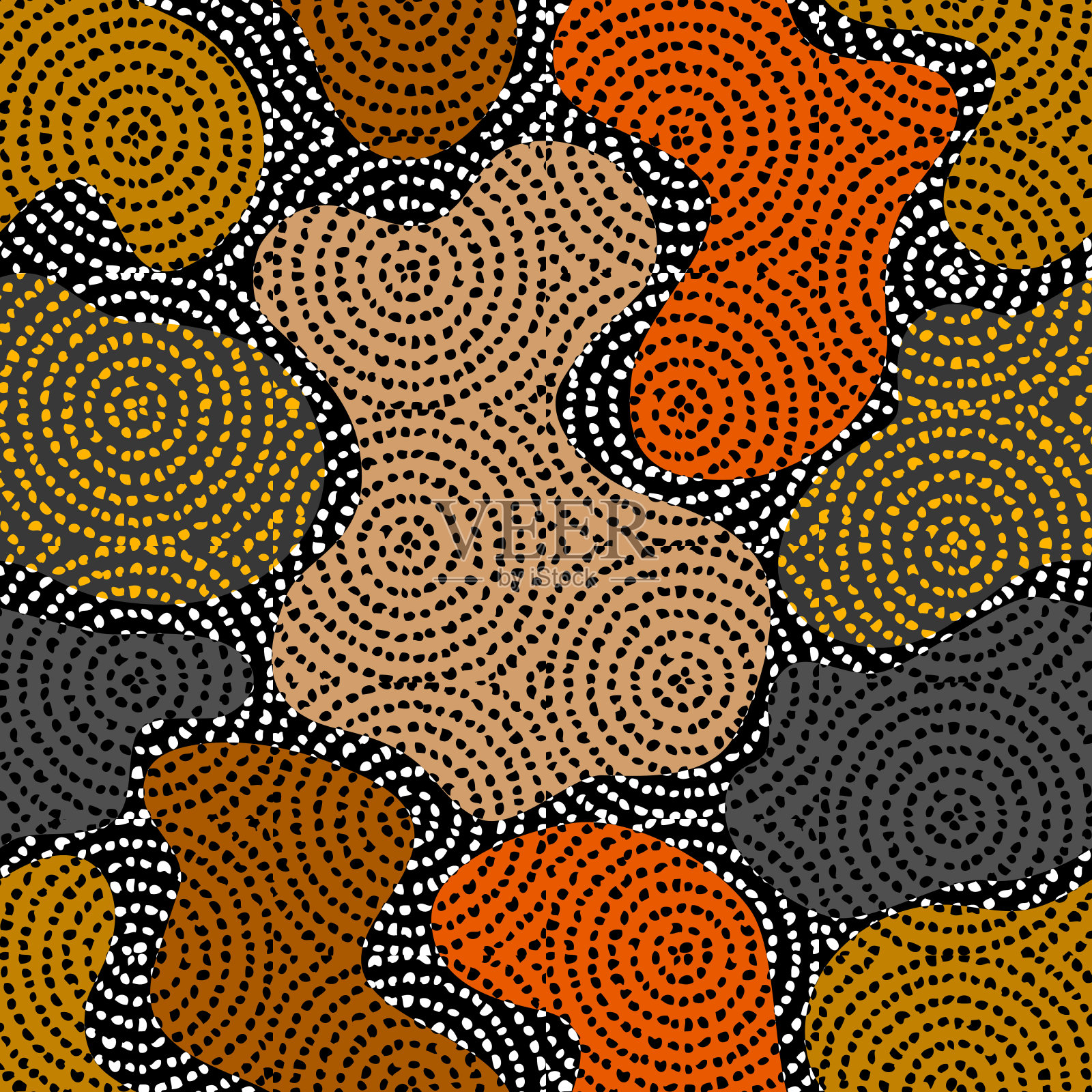 矢量民族部落格局。无缝的艺术形象。插画图片素材