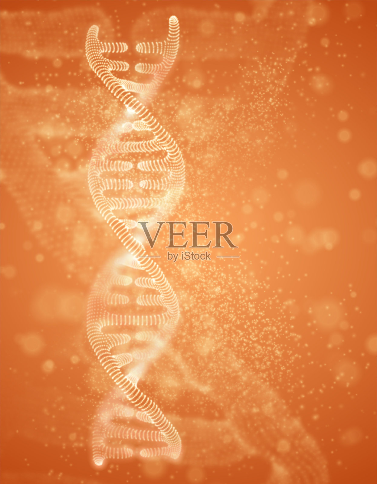 向量抽象元素。疾病的科学研究和治疗DNA插画图片素材