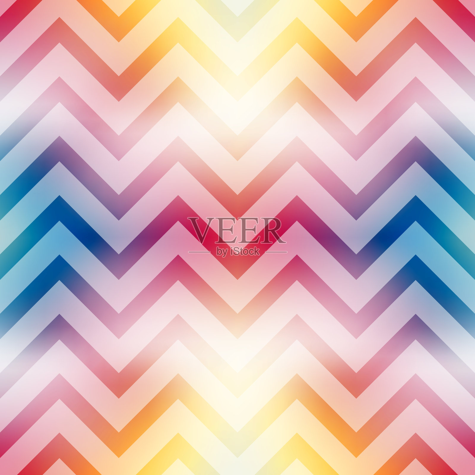 色彩丰富的背景，无缝的图案，之字形插画图片素材