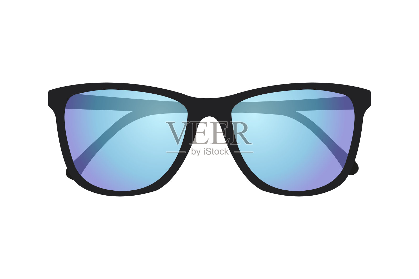 眼镜。太阳镜。矢量图像。设计元素图片