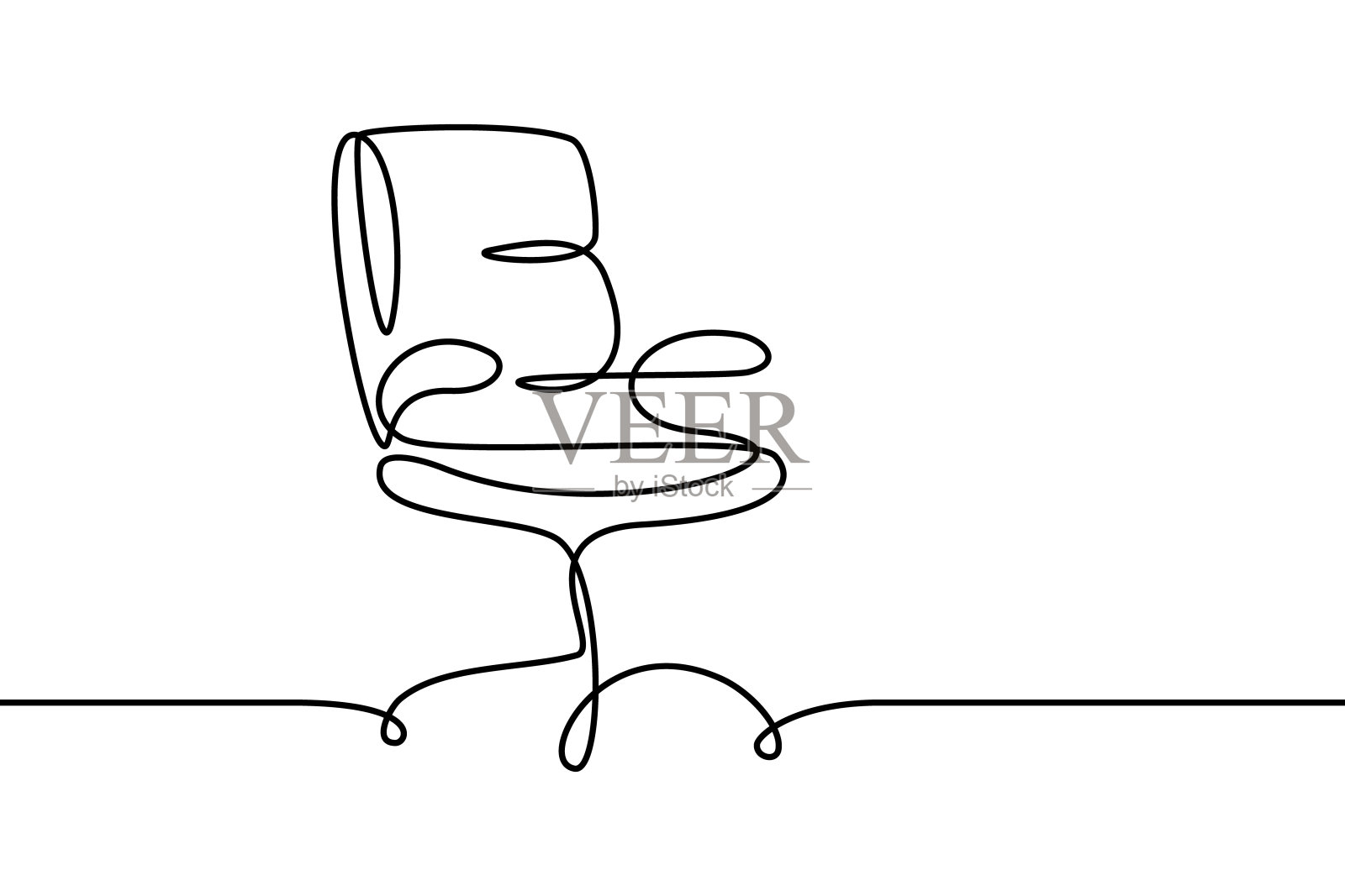 办公椅插画图片素材