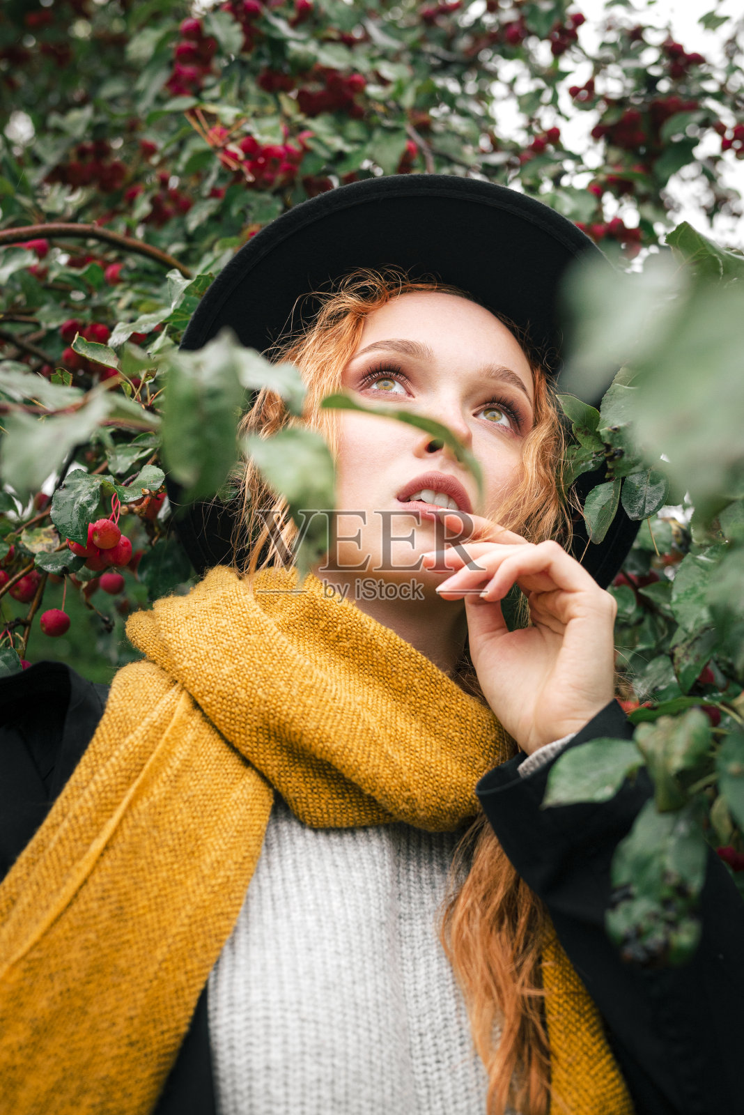 女性苹果肖像照片摄影图片