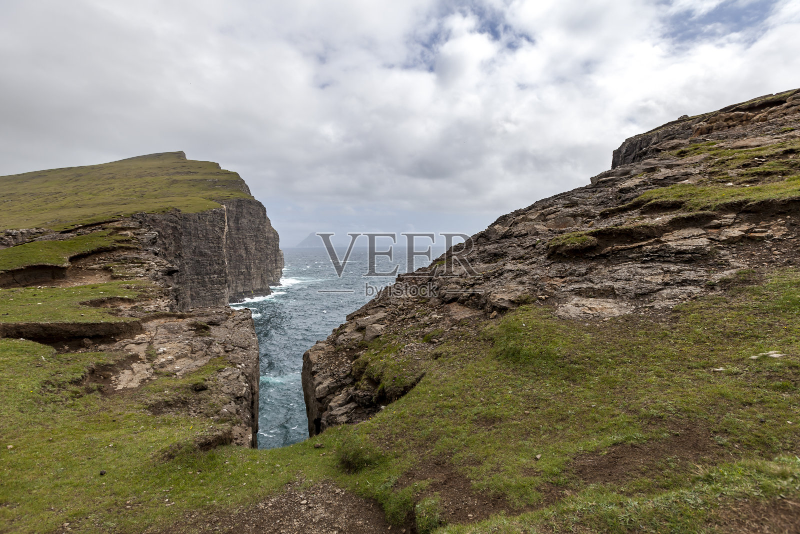 丹麦法罗群岛悬崖照片摄影图片