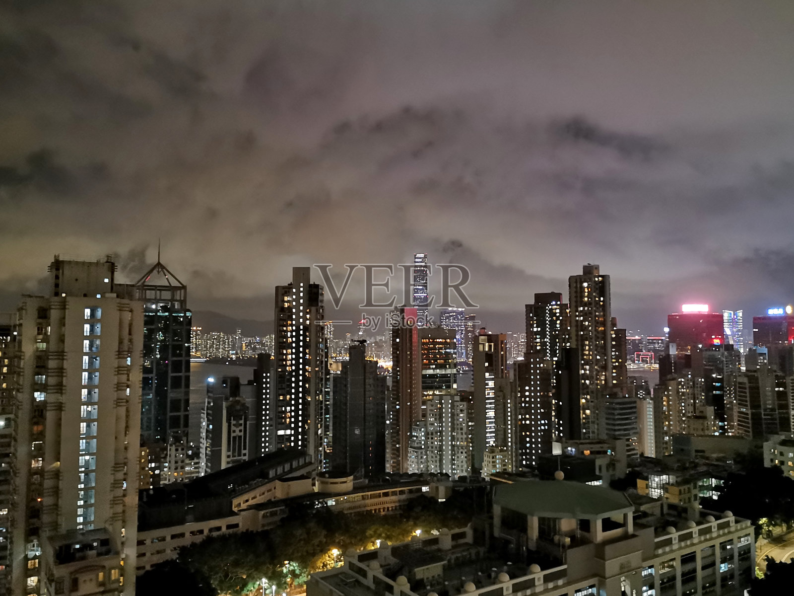 香港夜景照片摄影图片