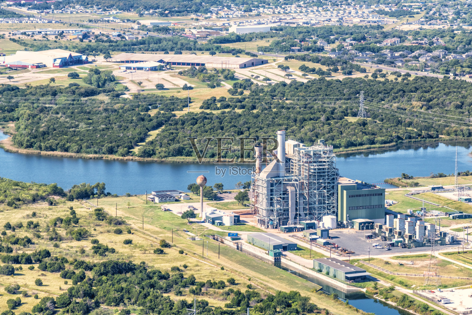 奥斯汀德州地区发电站照片摄影图片