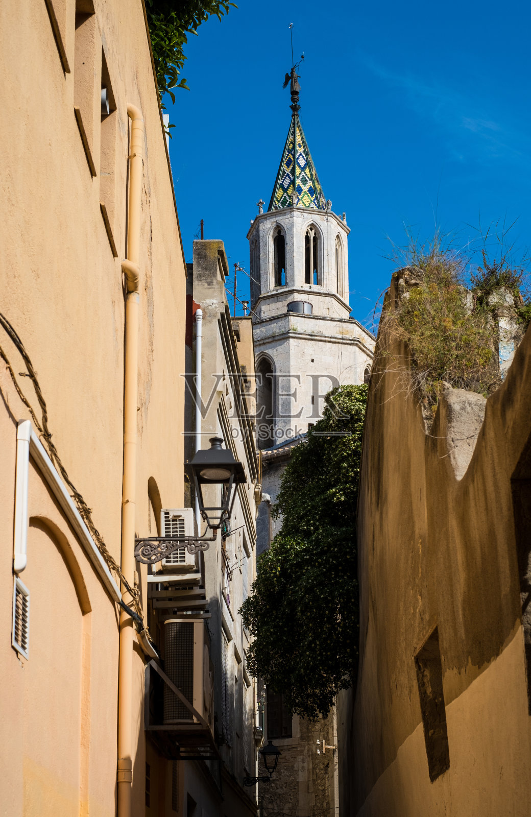 它叫Vilafranca del dendes。加泰罗尼亚,西班牙照片摄影图片