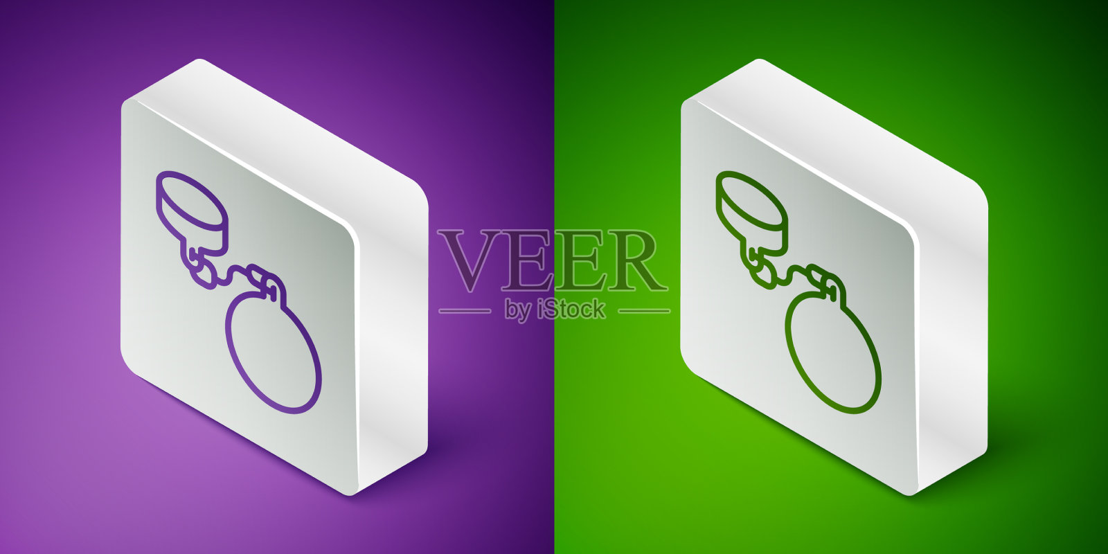 等距线球上链图标隔离上图标素材