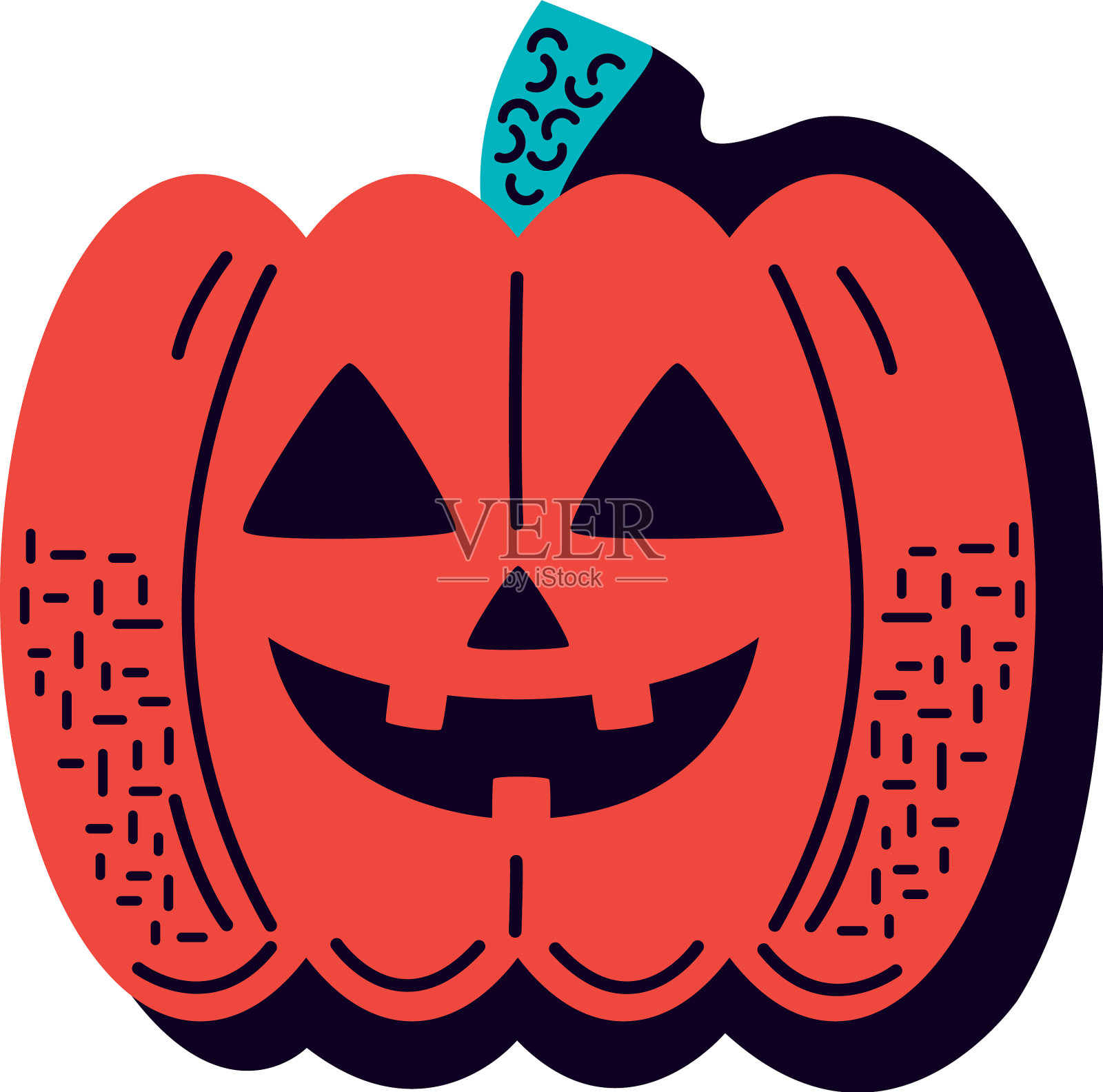 万圣节南瓜脸设计元素图片