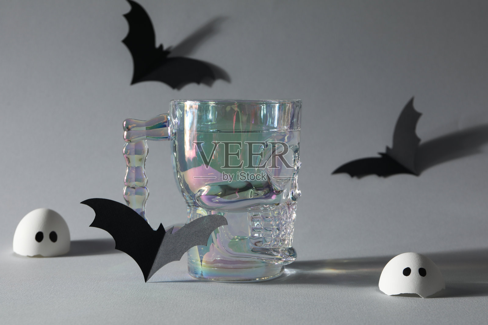 万圣节的概念或有趣的万圣节派对照片摄影图片