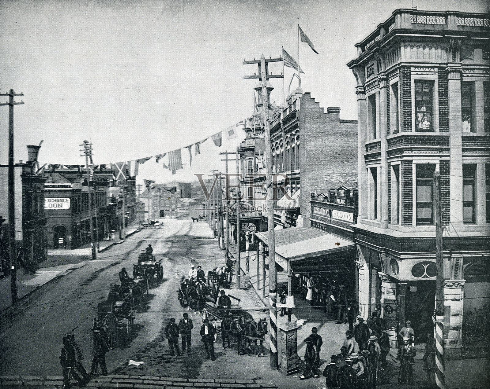 加拿大不列颠哥伦比亚省维多利亚19世纪照片摄影图片