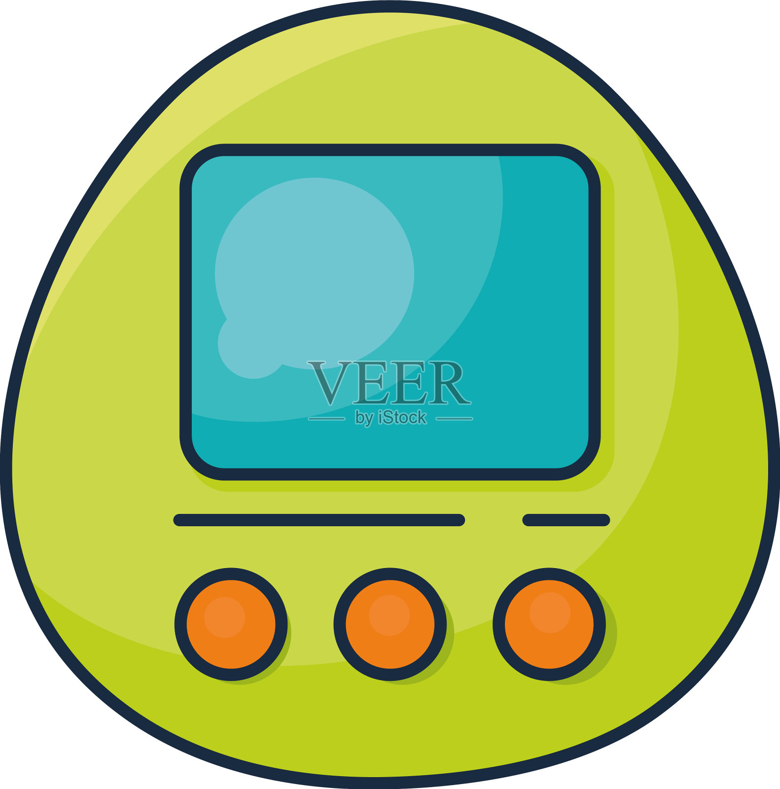 电子宠物九十年代风格设计元素图片