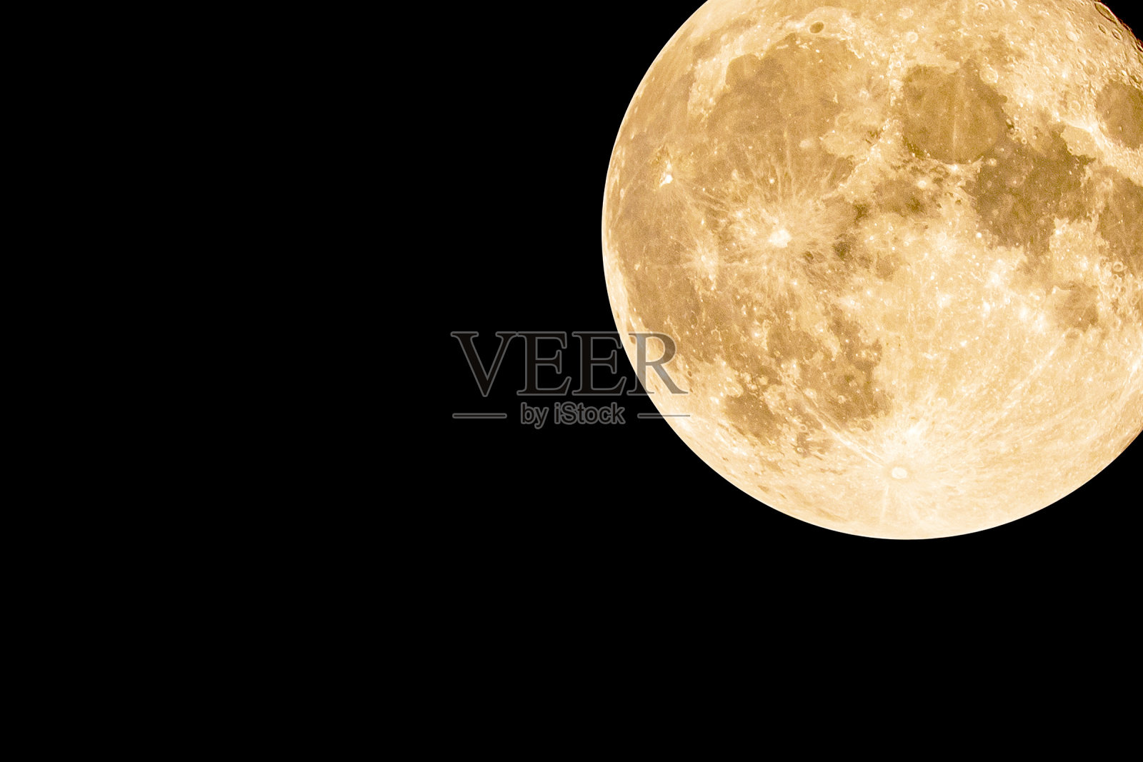 满月和复制空间照片摄影图片