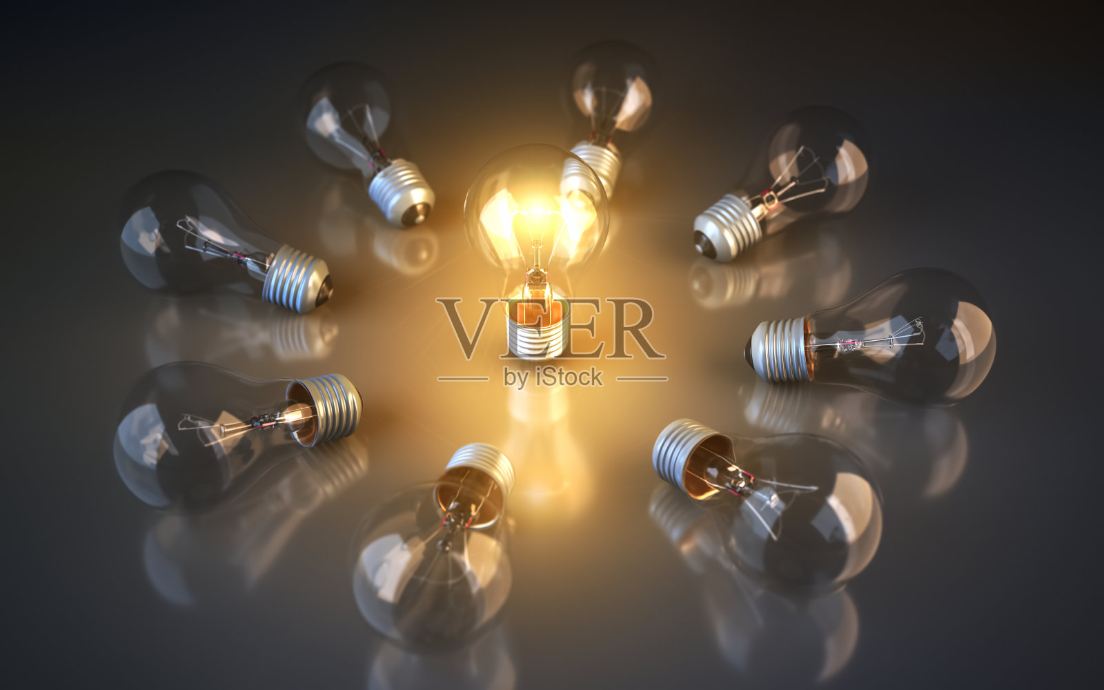 创新创意概念特色灯概念照片摄影图片