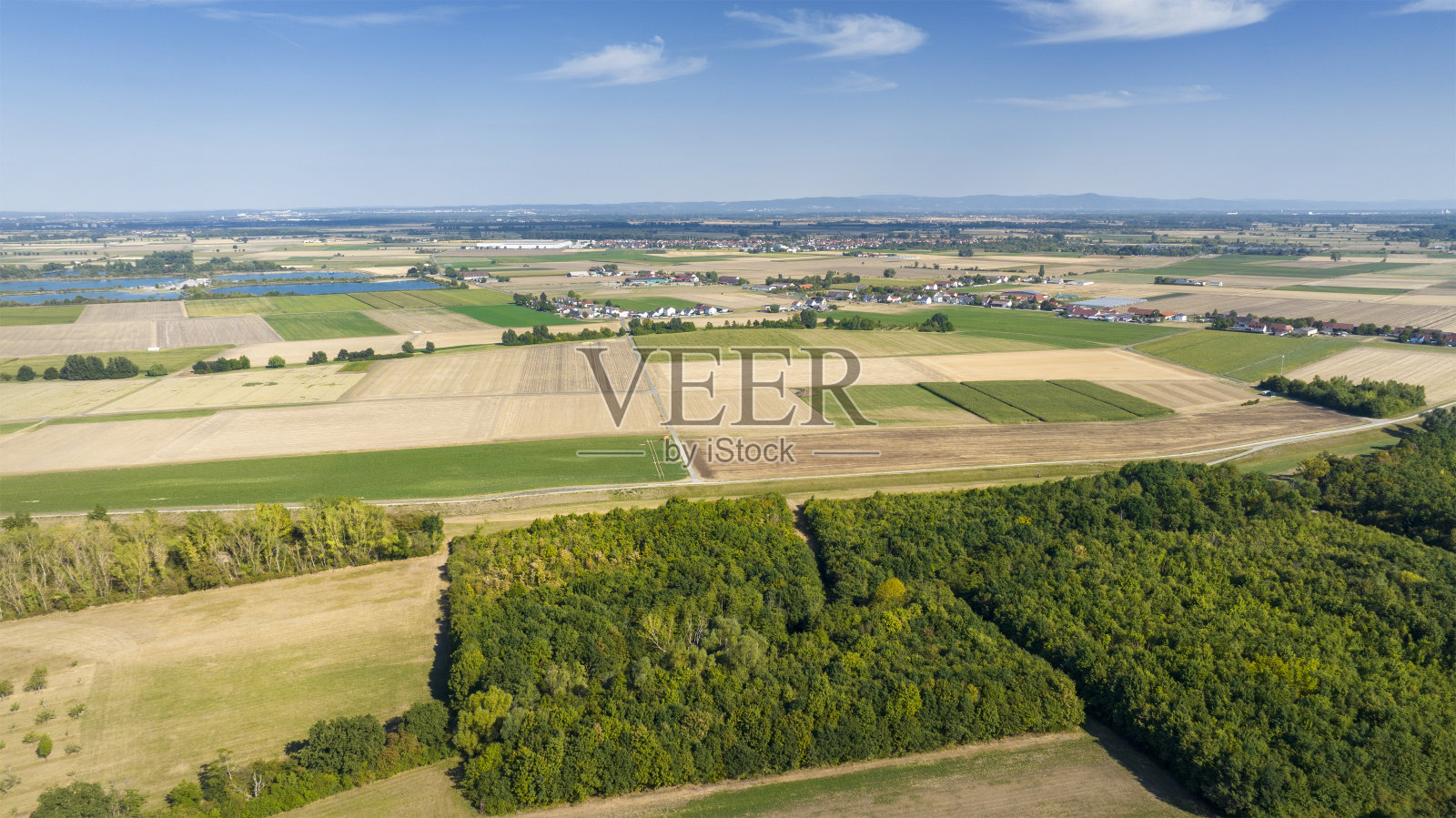 海森里德上空的鸟瞰图照片摄影图片