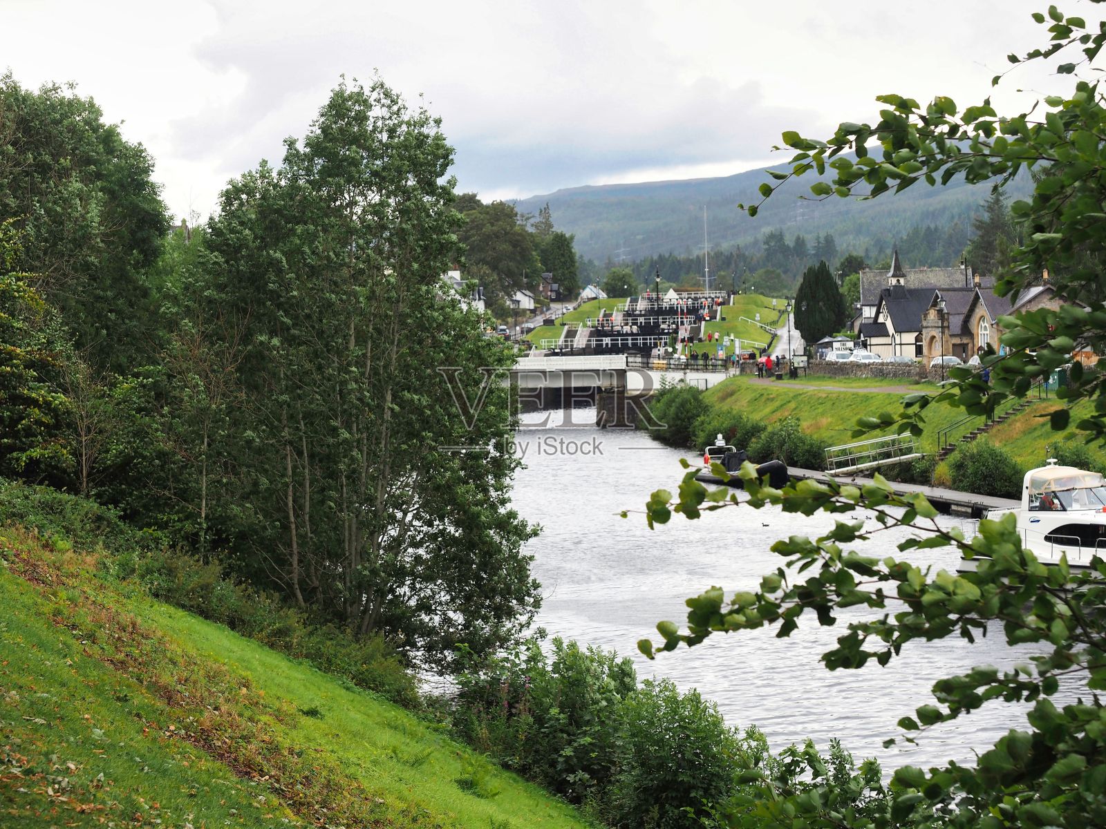 苏格兰奥古斯都堡喀里多尼亚Canel的风景照片摄影图片