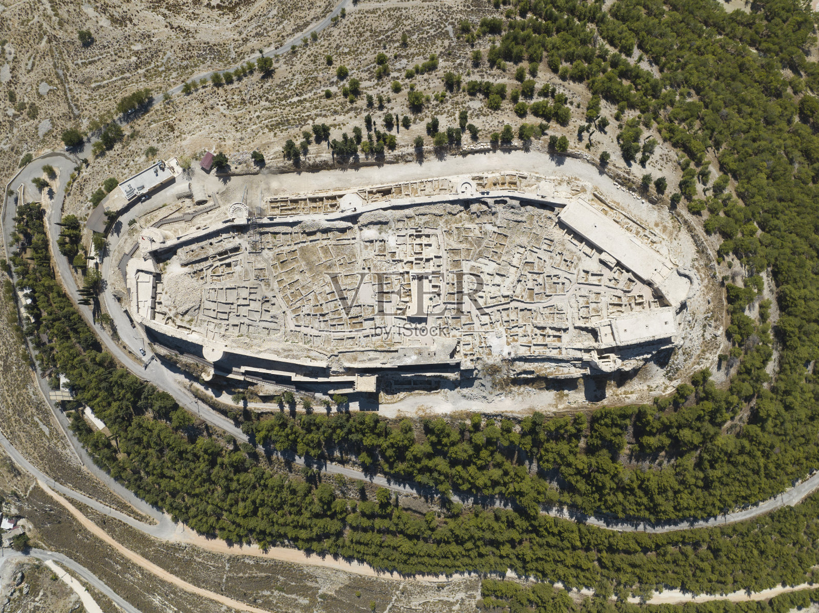Silifke Castle无人机照片，土耳其Silifke Mersin照片摄影图片