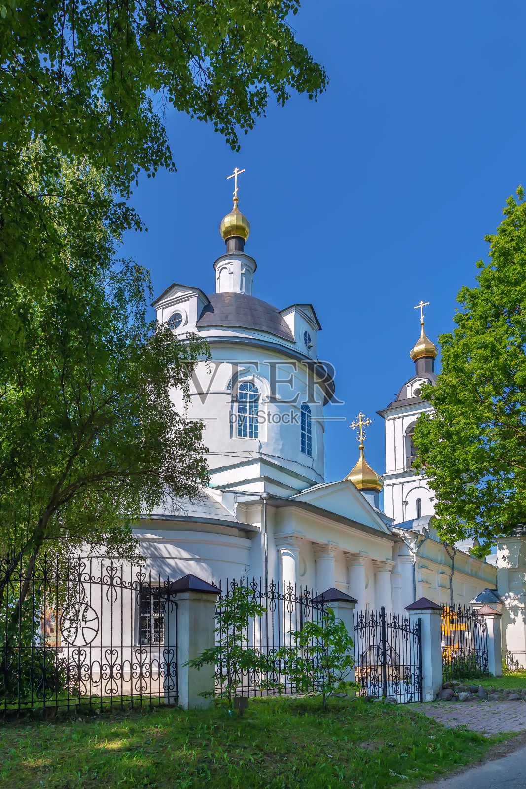 三位一体神殿，Yazvische，俄罗斯照片摄影图片