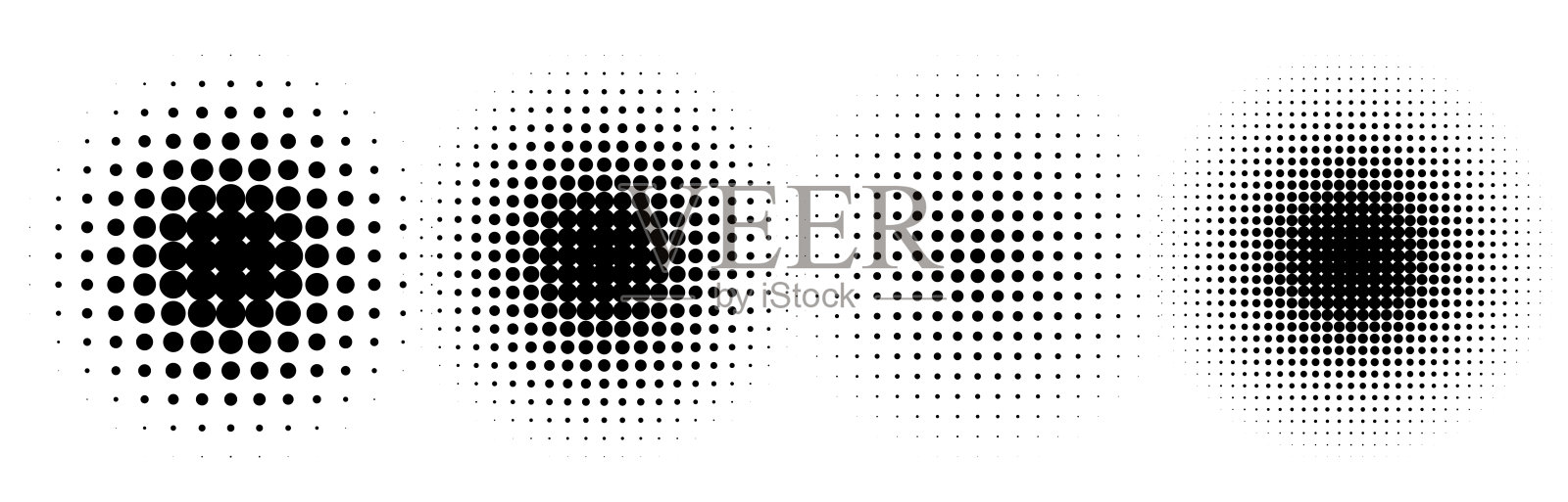 摘要grunge半色调网格圆点背景设计矢量插画图片素材