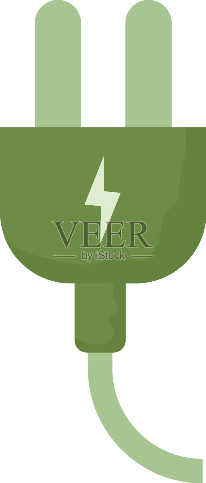 绿色插头设计设计元素图片