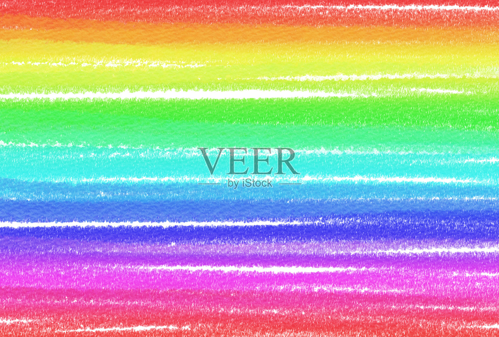 可爱的背景插图彩色铅笔风格设计元素图片