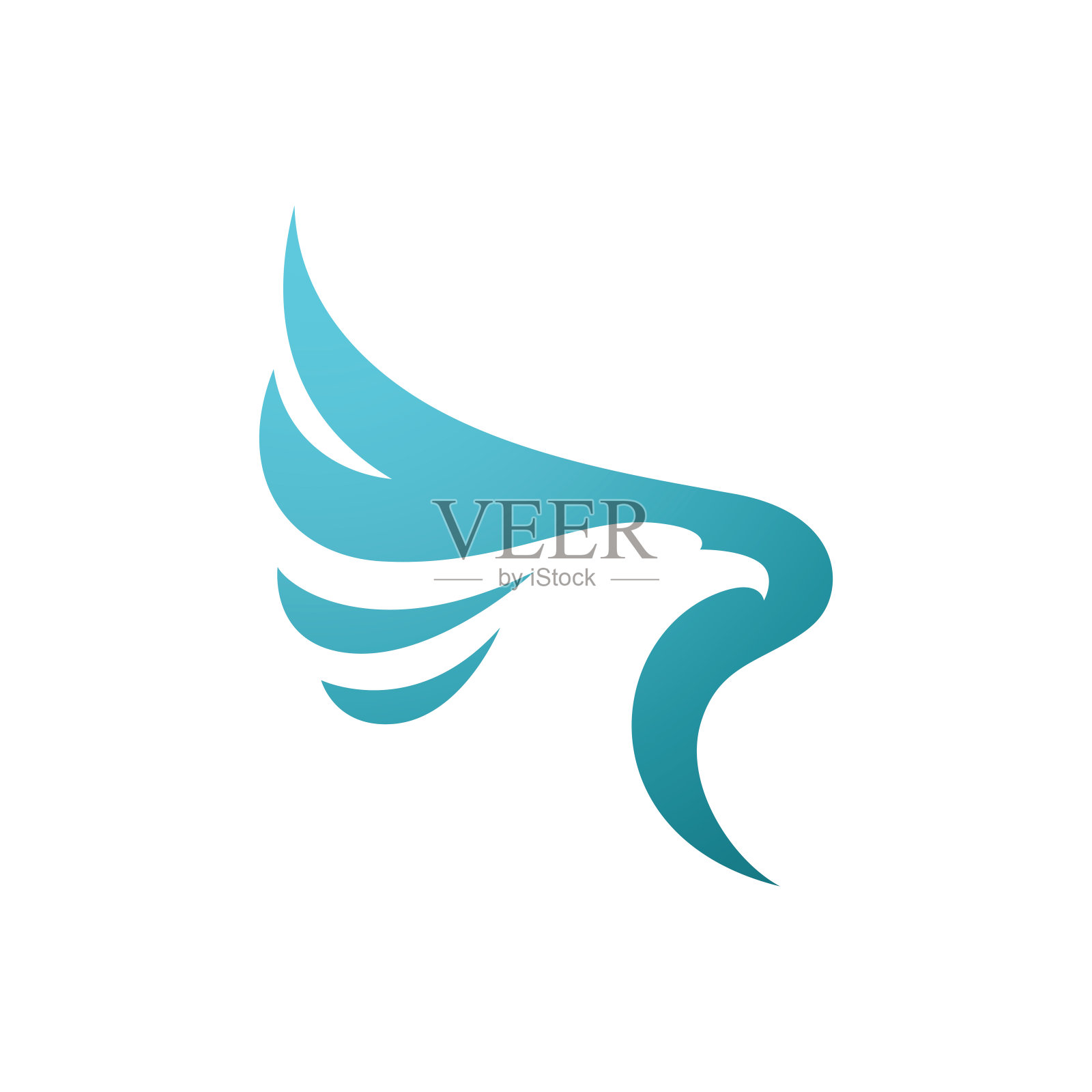 鹰标志图标设计矢量插图插画图片素材