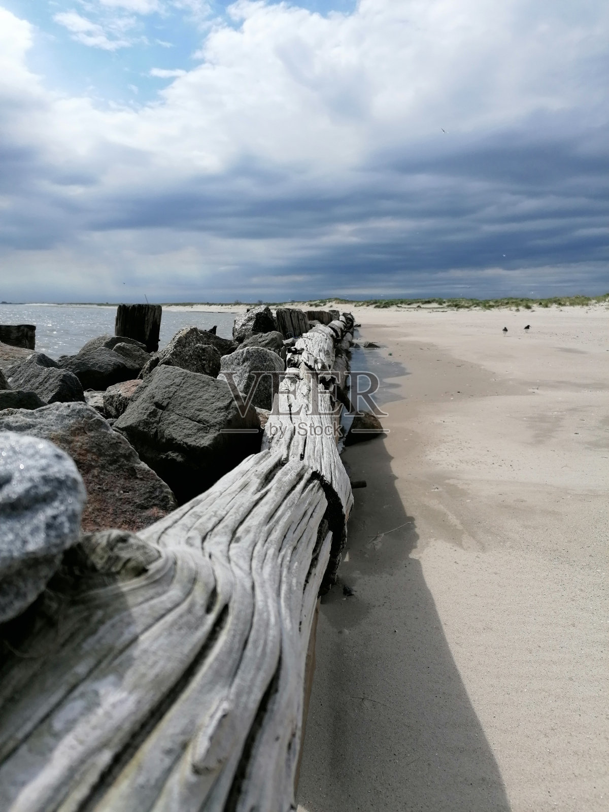 木制的海滩照片摄影图片
