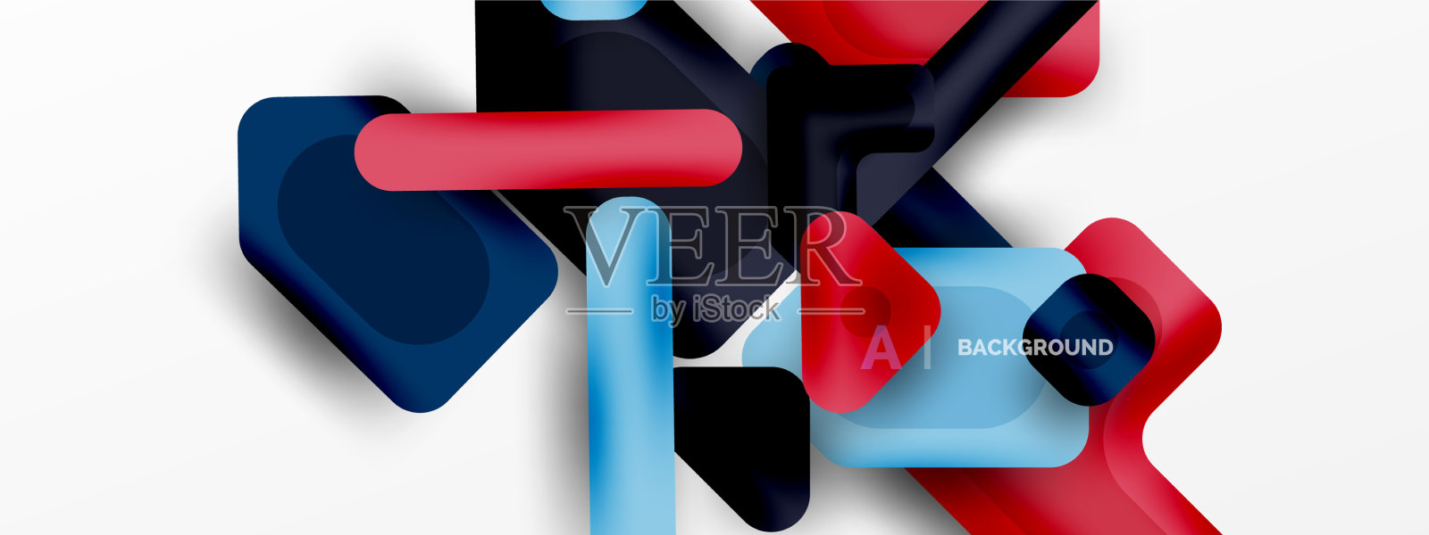 最小的几何抽象背景色彩插画图片素材