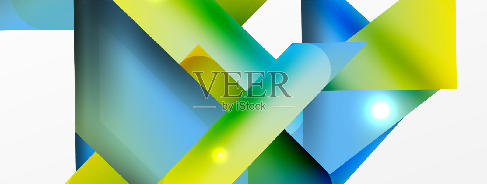 抽象的背景简单的颜色几何形状插画图片素材