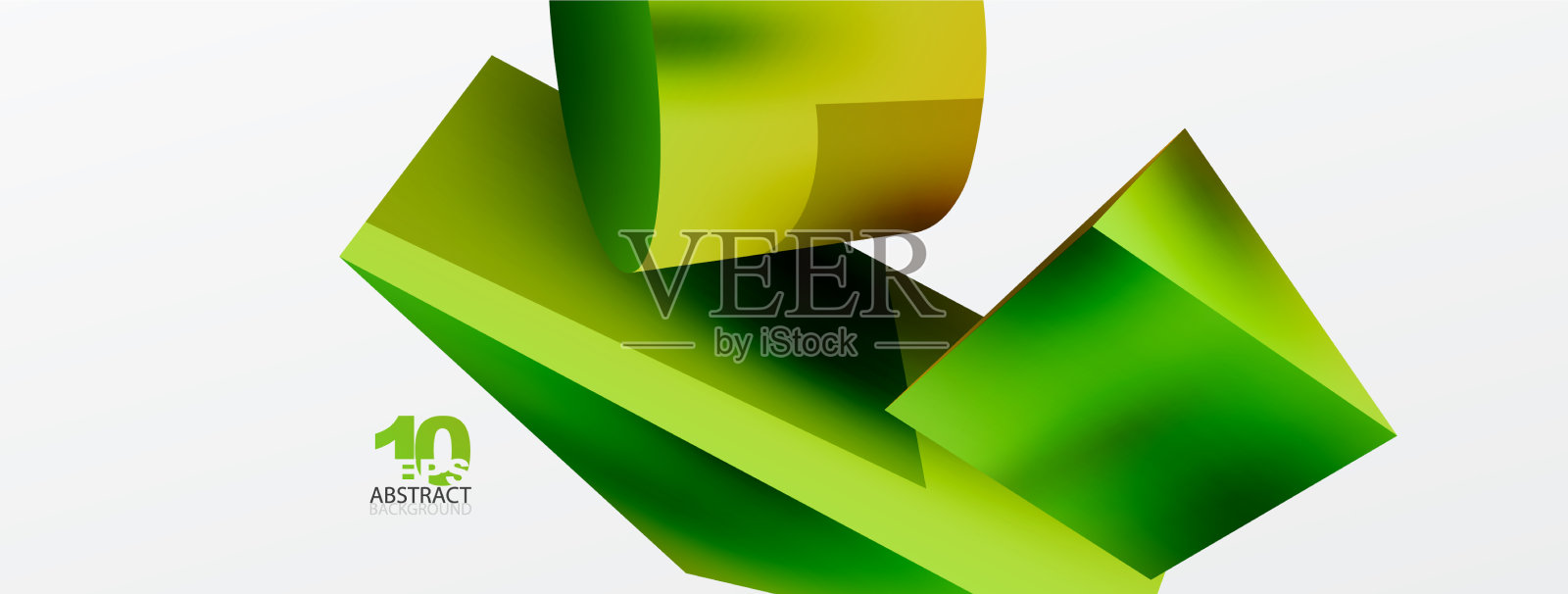 金属三维形状几何背景插画图片素材