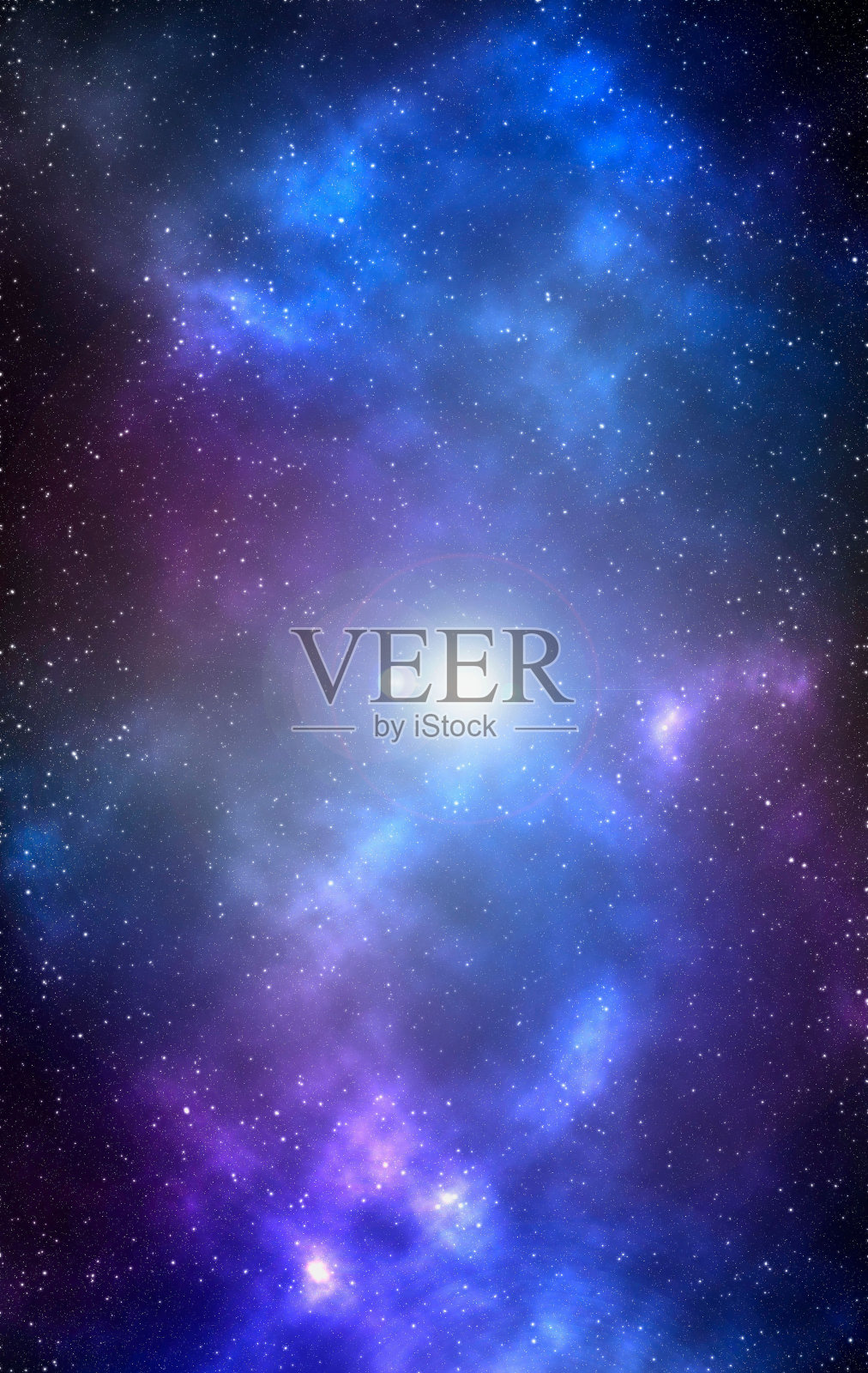 太空背景与星尘和闪亮的星星。逼真的宇宙和彩色星云。色彩斑斓的星系。三维演示照片摄影图片