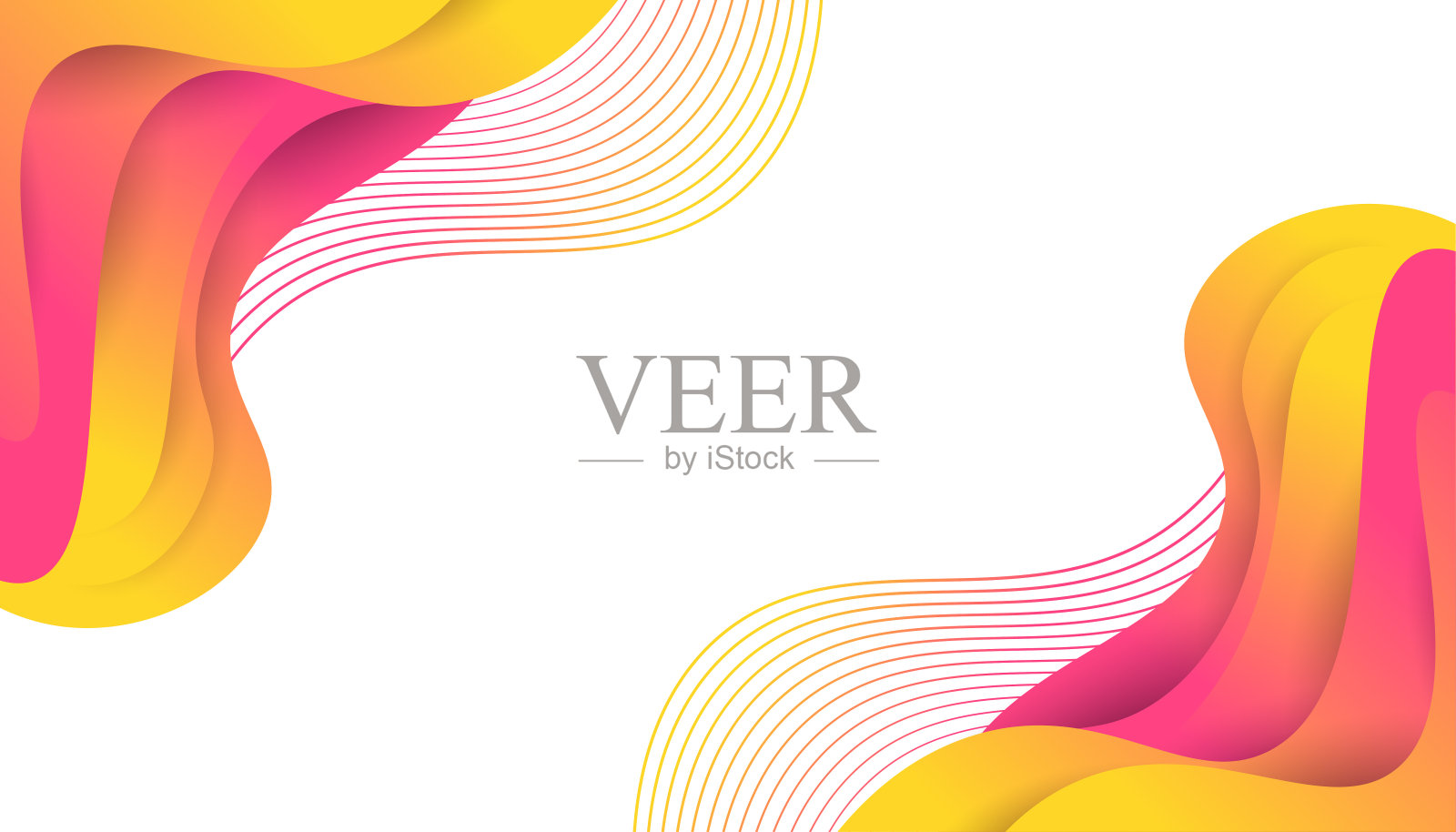 现代抽象背景设计与彩色液体形状。流动背景设计的着陆页，主题，小册子，横幅，封面，印刷，传单，书，卡片或广告插画图片素材