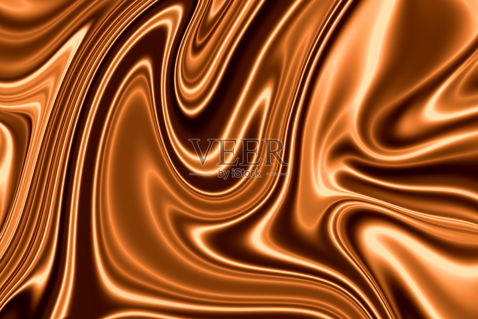 布朗缎背景。棕色丝绸或缎面豪华面料质地可以用作抽象背景。插画图片素材