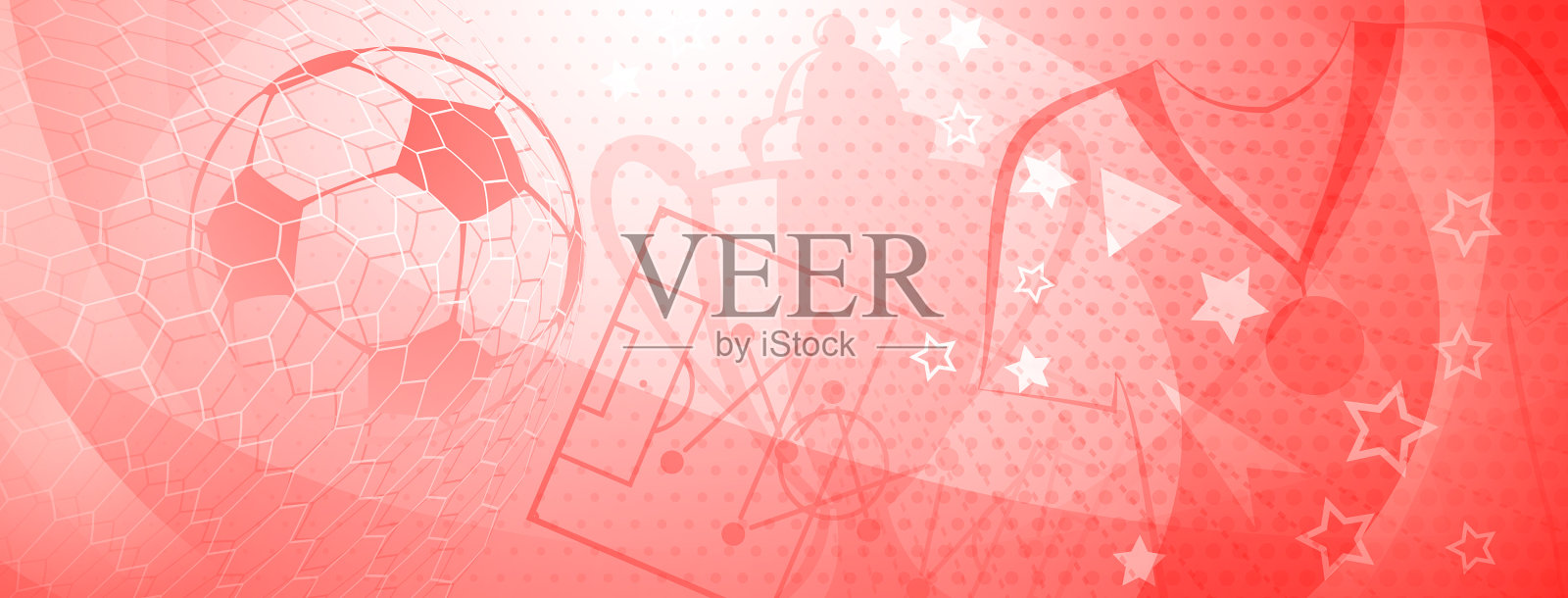 足球主题的抽象背景插画图片素材