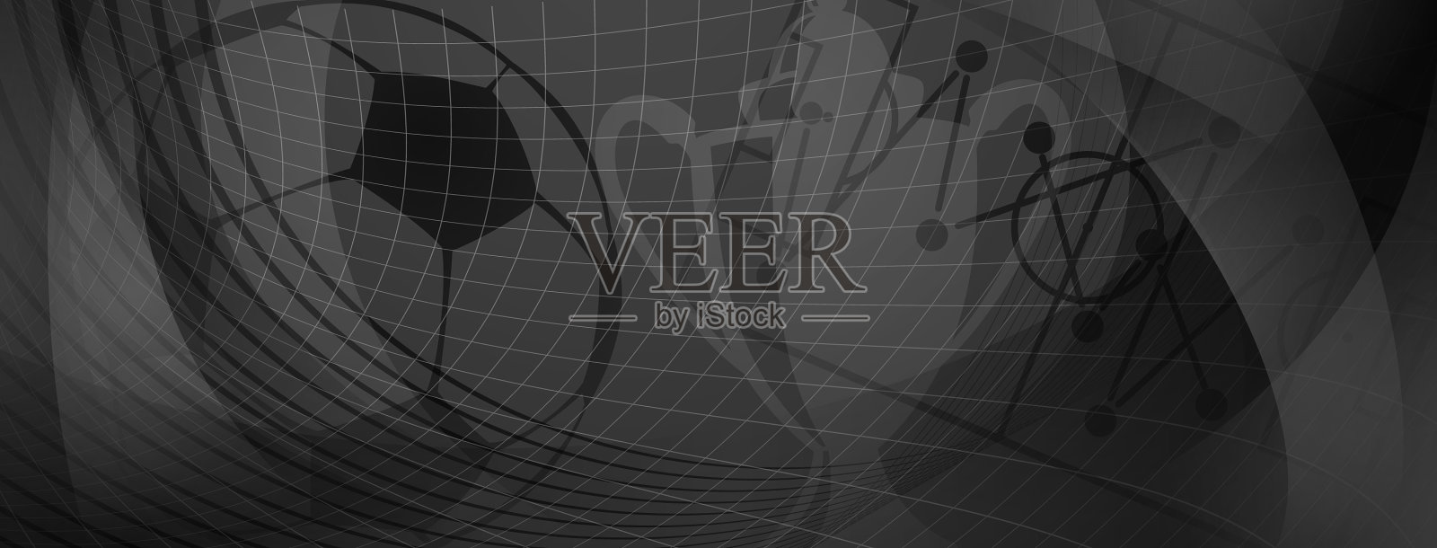 足球主题的抽象背景插画图片素材