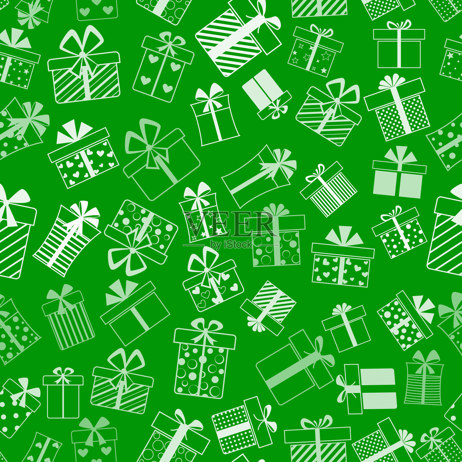 无缝图案的礼品盒插画图片素材