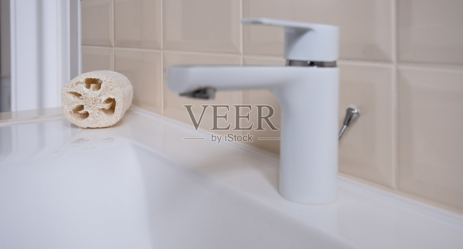 天然丝瓜毛巾照片摄影图片