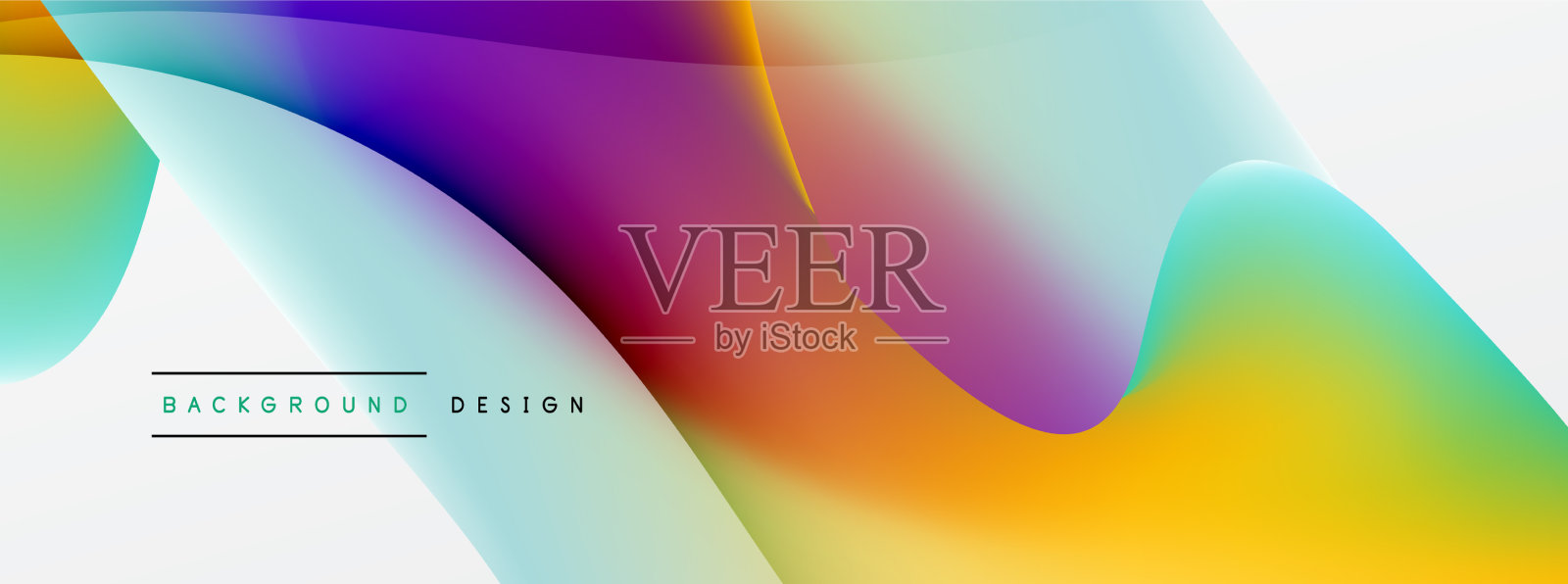 摘要背景流体梯度色波插画图片素材