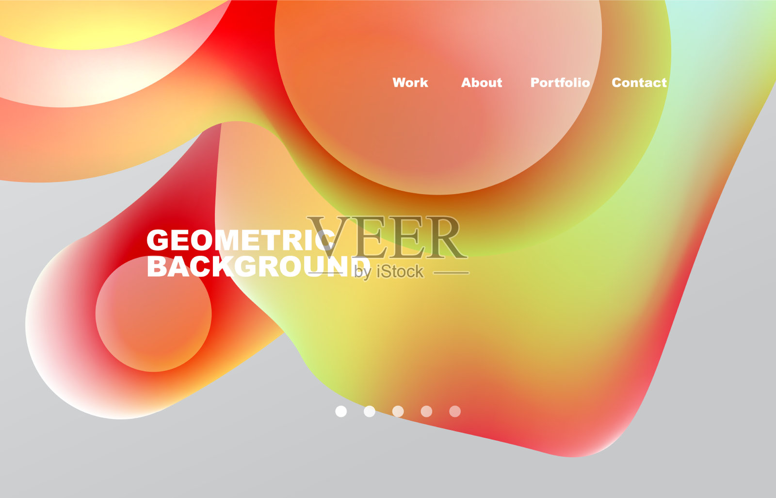 抽象的液体背景为您的登陆页面插画图片素材