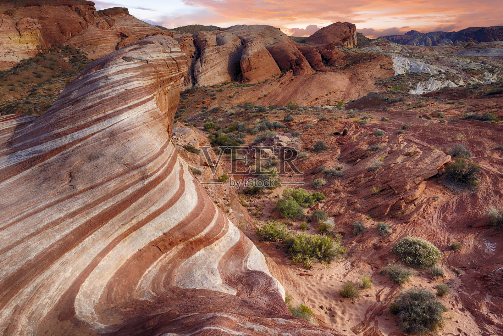 内华达州的火灾波照片摄影图片