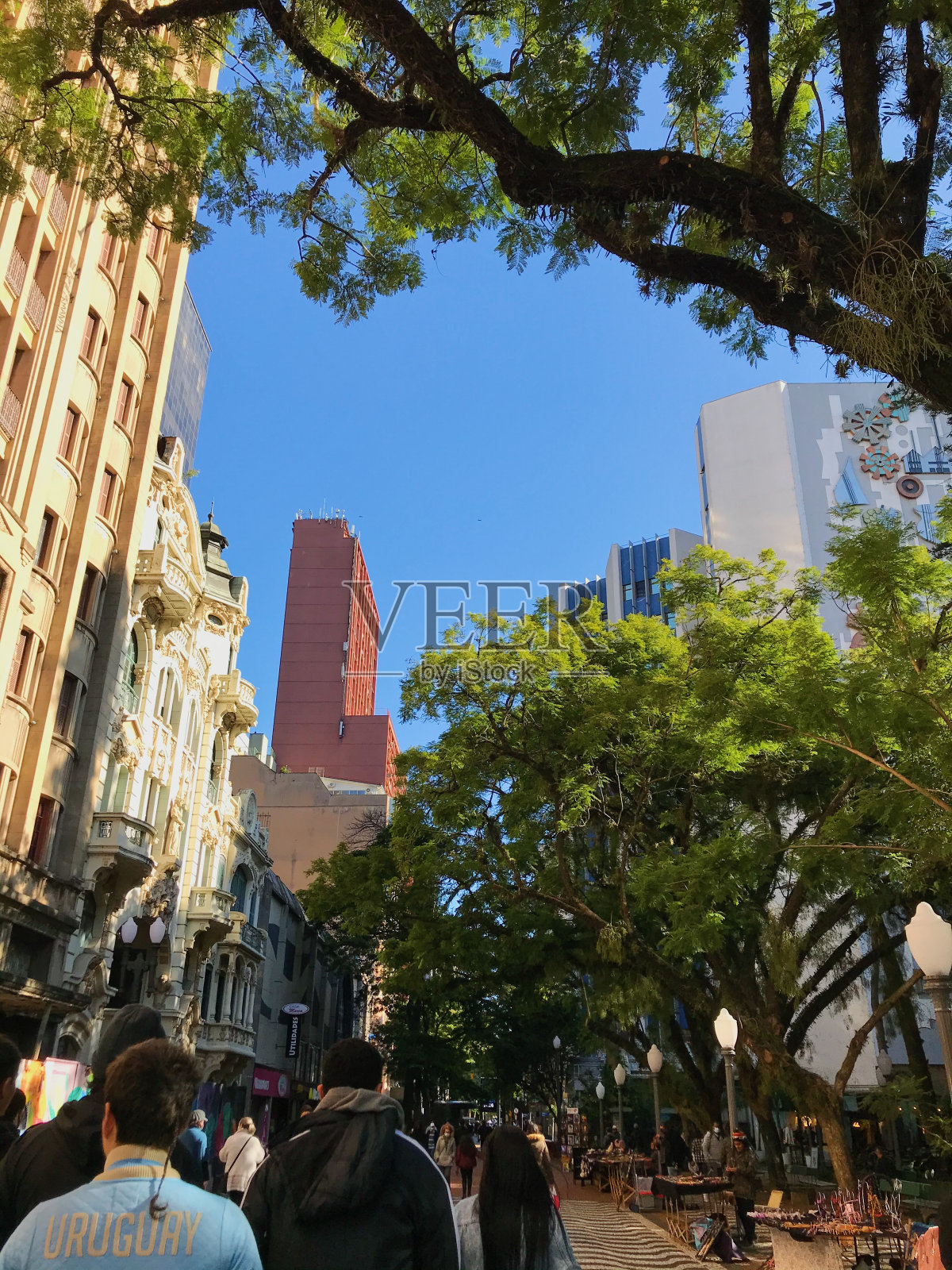 阿雷格里港的历史中心在春天-里约热内卢大南-巴西照片摄影图片