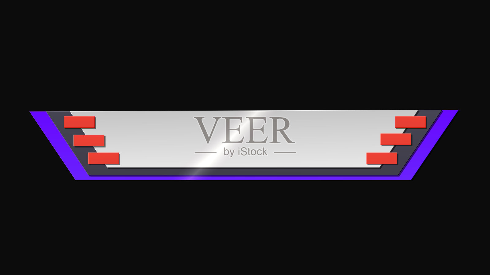 简单的黑色和紫色颜色下第三动画插画图片素材