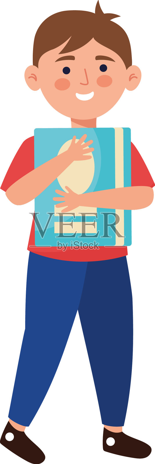 学生的小男孩设计元素图片