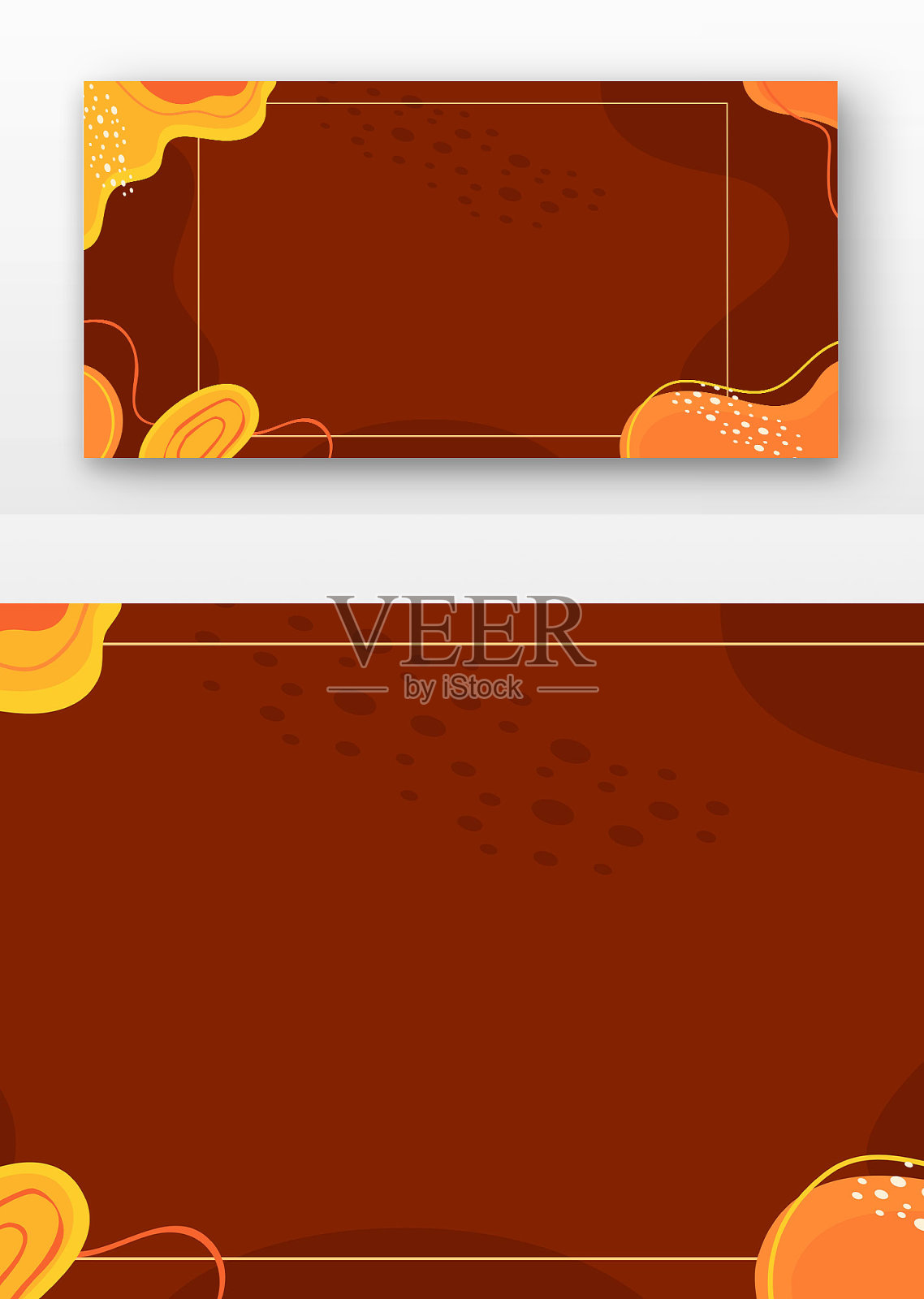 红色手绘流动几何背景插画图片素材