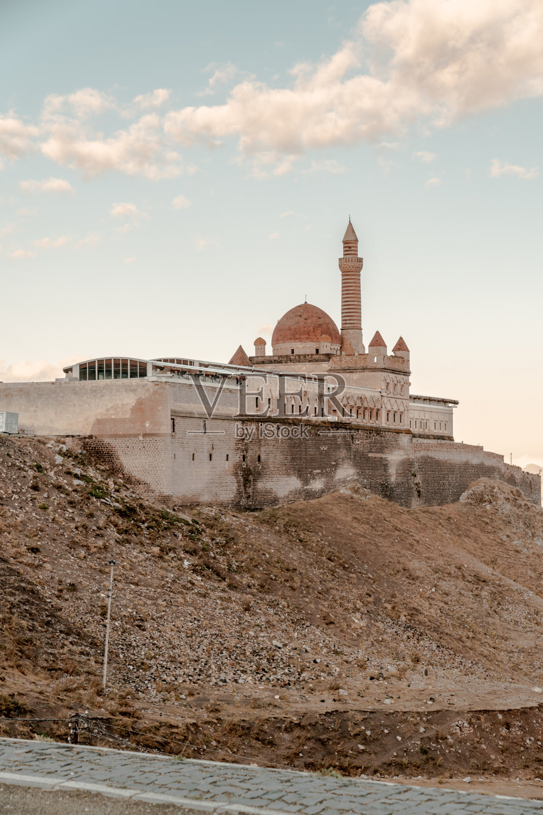 伊沙克·帕沙宫，多古贝亚泽特，土耳其的废墟照片摄影图片